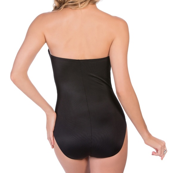 Magicsuit Nora Swimsuit Bandeau Halter 1 PC Black Mesh & Lace Size 14 NEW - Picture 2 of 7